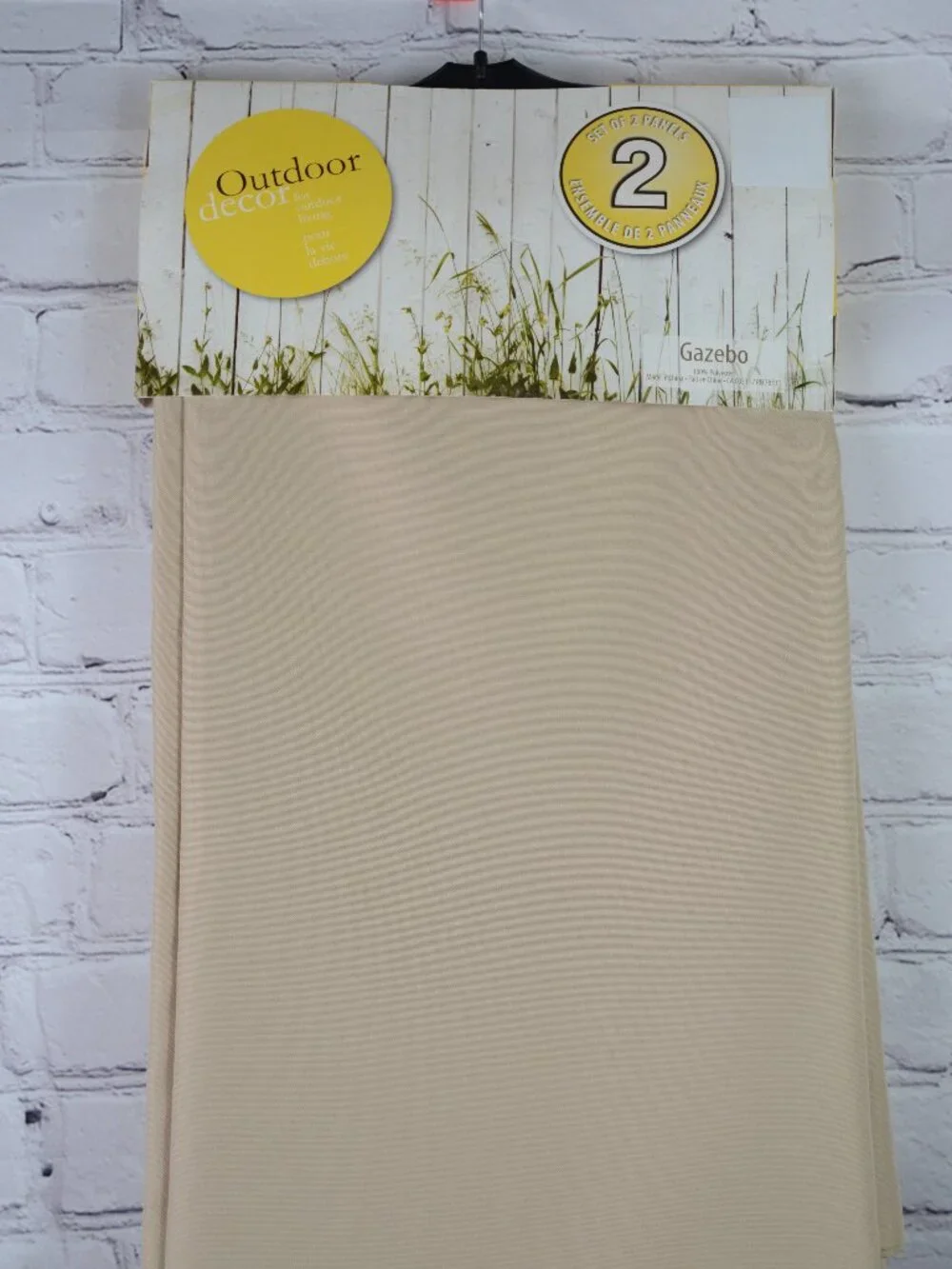 NWT OUTDOOR DECOR Gazebo Curtain Panels, 96